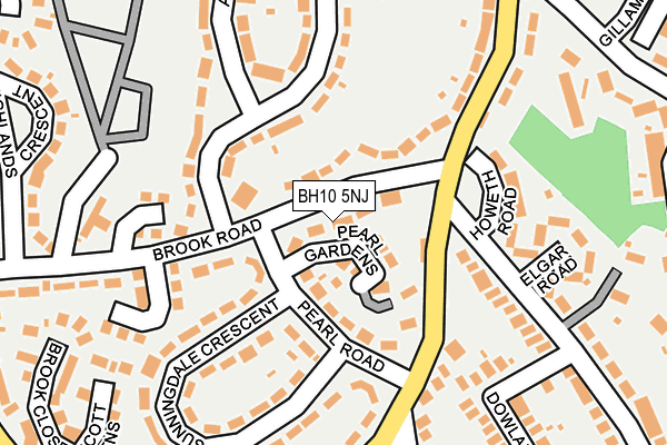 BH10 5NJ map - OS OpenMap – Local (Ordnance Survey) BH10 5NJ map - OS OpenMap – Local (Ordnance Survey)