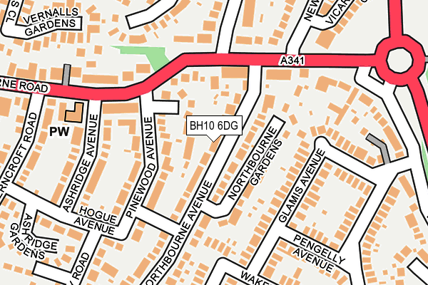 BH10 6DG map - OS OpenMap – Local (Ordnance Survey) BH10 6DG map - OS OpenMap – Local (Ordnance Survey)