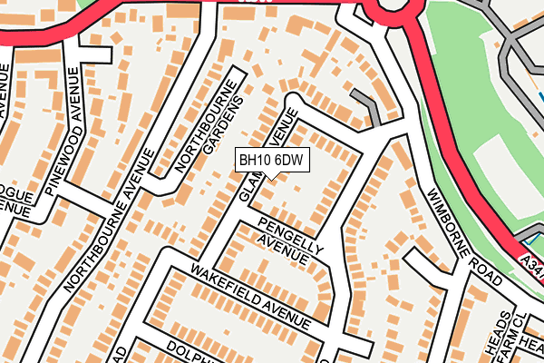 BH10 6DW map - OS OpenMap – Local (Ordnance Survey) BH10 6DW map - OS OpenMap – Local (Ordnance Survey)