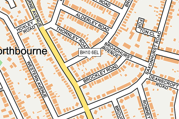 BH10 6EL map - OS OpenMap – Local (Ordnance Survey) BH10 6EL map - OS OpenMap – Local (Ordnance Survey)