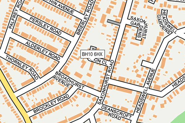 BH10 6HX map - OS OpenMap – Local (Ordnance Survey) BH10 6HX map - OS OpenMap – Local (Ordnance Survey)