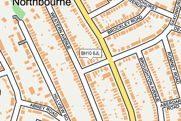 BH10 6JL map - OS OpenMap – Local (Ordnance Survey)
