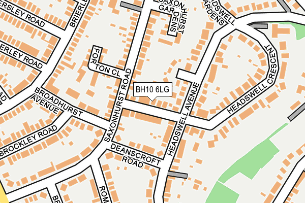 BH10 6LG map - OS OpenMap – Local (Ordnance Survey) BH10 6LG map - OS OpenMap – Local (Ordnance Survey)