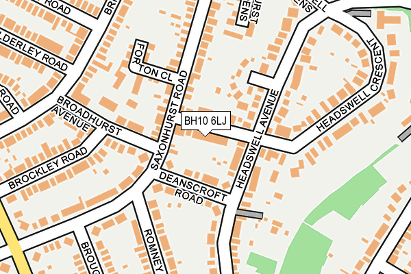BH10 6LJ map - OS OpenMap – Local (Ordnance Survey) BH10 6LJ map - OS OpenMap – Local (Ordnance Survey)