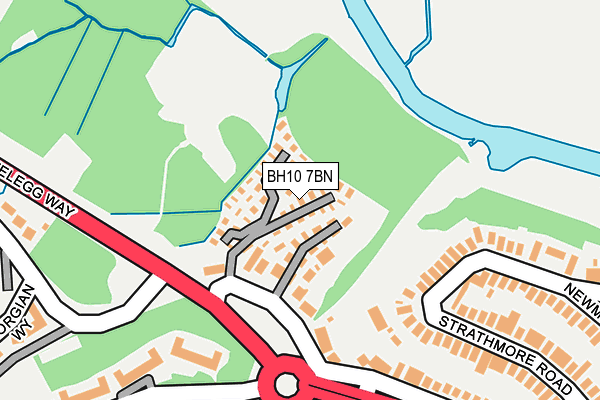 BH10 7BN map - OS OpenMap – Local (Ordnance Survey) BH10 7BN map - OS OpenMap – Local (Ordnance Survey)