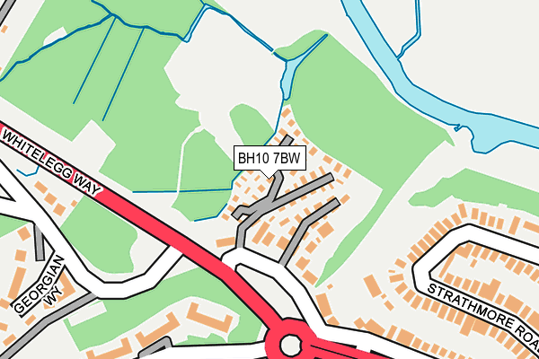 BH10 7BW map - OS OpenMap – Local (Ordnance Survey) BH10 7BW map - OS OpenMap – Local (Ordnance Survey)