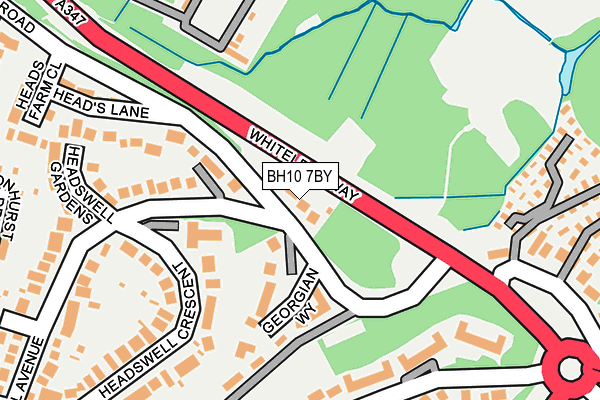 BH10 7BY map - OS OpenMap – Local (Ordnance Survey) BH10 7BY map - OS OpenMap – Local (Ordnance Survey)