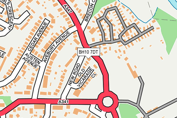 BH10 7DT map - OS OpenMap – Local (Ordnance Survey) BH10 7DT map - OS OpenMap – Local (Ordnance Survey)
