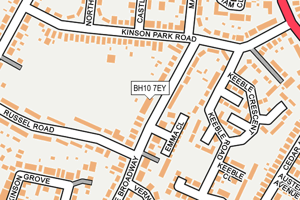 BH10 7EY map - OS OpenMap – Local (Ordnance Survey) BH10 7EY map - OS OpenMap – Local (Ordnance Survey)