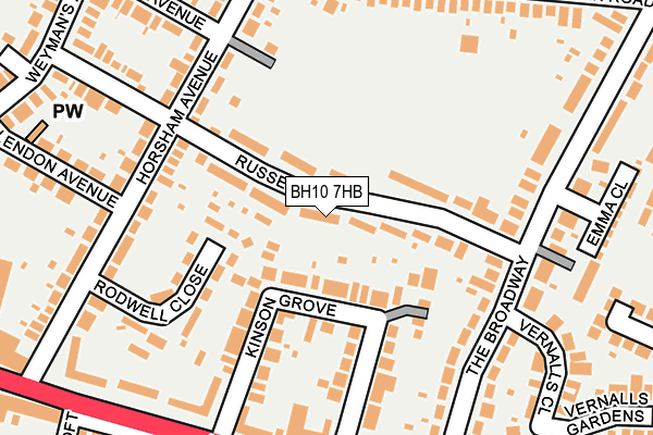 BH10 7HB map - OS OpenMap – Local (Ordnance Survey) BH10 7HB map - OS OpenMap – Local (Ordnance Survey)