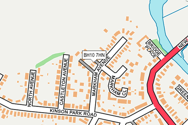 BH10 7HN map - OS OpenMap – Local (Ordnance Survey) BH10 7HN map - OS OpenMap – Local (Ordnance Survey)