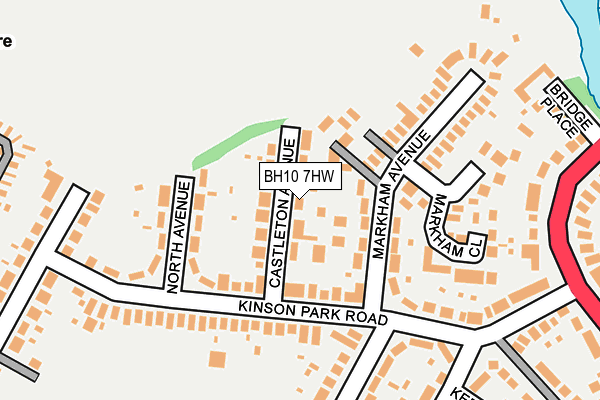 BH10 7HW map - OS OpenMap – Local (Ordnance Survey) BH10 7HW map - OS OpenMap – Local (Ordnance Survey)