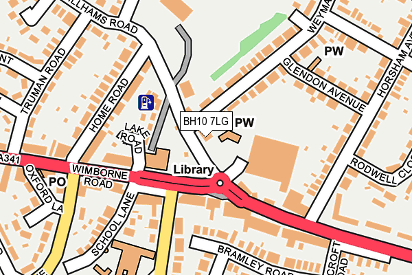 BH10 7LG map - OS OpenMap – Local (Ordnance Survey) BH10 7LG map - OS OpenMap – Local (Ordnance Survey)