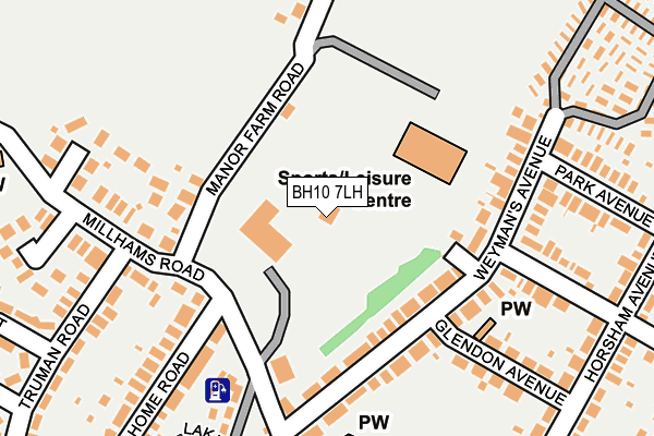 BH10 7LH map - OS OpenMap – Local (Ordnance Survey) BH10 7LH map - OS OpenMap – Local (Ordnance Survey)
