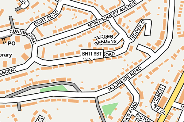 BH11 8BT map - OS OpenMap – Local (Ordnance Survey) BH11 8BT map - OS OpenMap – Local (Ordnance Survey)
