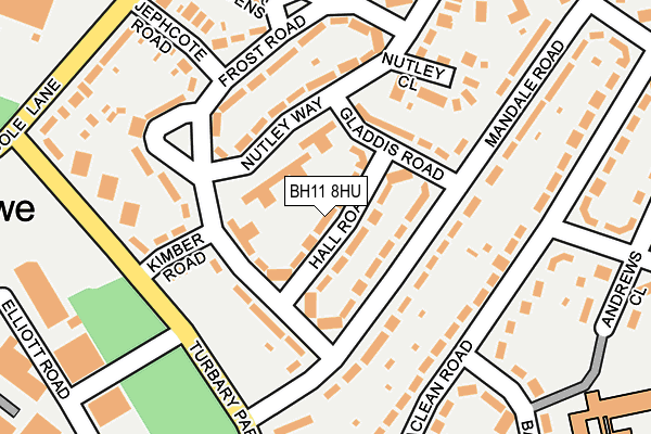 BH11 8HU map - OS OpenMap – Local (Ordnance Survey) BH11 8HU map - OS OpenMap – Local (Ordnance Survey)