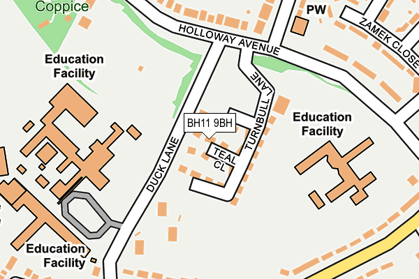 BH11 9BH map - OS OpenMap – Local (Ordnance Survey) BH11 9BH map - OS OpenMap – Local (Ordnance Survey)