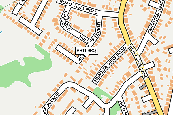 BH11 9RQ map - OS OpenMap – Local (Ordnance Survey) BH11 9RQ map - OS OpenMap – Local (Ordnance Survey)