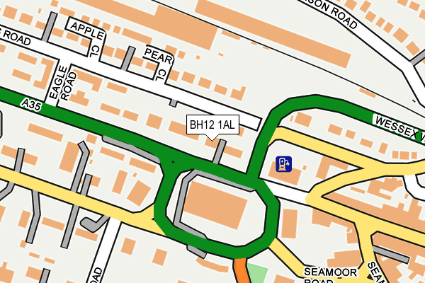 BH12 1AL map - OS OpenMap – Local (Ordnance Survey) BH12 1AL map - OS OpenMap – Local (Ordnance Survey)