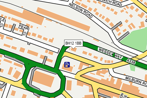 BH12 1BB map - OS OpenMap – Local (Ordnance Survey) BH12 1BB map - OS OpenMap – Local (Ordnance Survey)