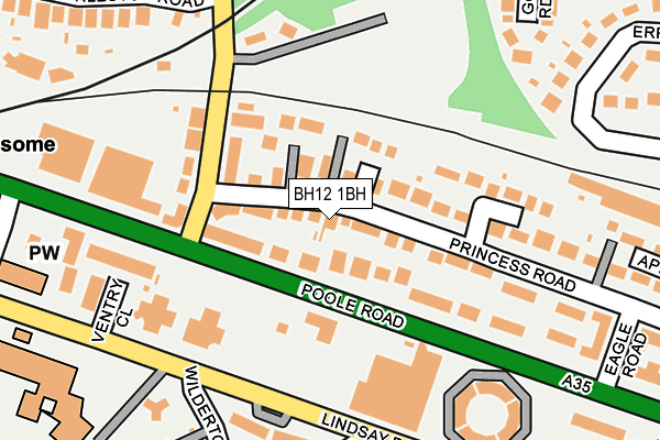 BH12 1BH map - OS OpenMap – Local (Ordnance Survey) BH12 1BH map - OS OpenMap – Local (Ordnance Survey)