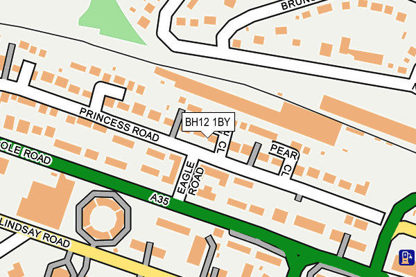 BH12 1BY map - OS OpenMap – Local (Ordnance Survey) BH12 1BY map - OS OpenMap – Local (Ordnance Survey)