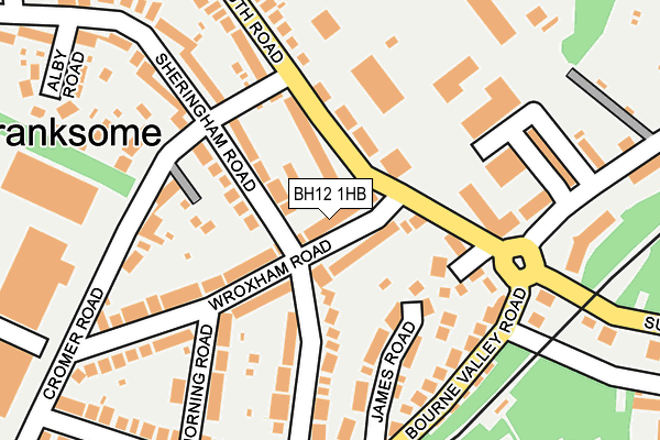 BH12 1HB map - OS OpenMap – Local (Ordnance Survey) BH12 1HB map - OS OpenMap – Local (Ordnance Survey)