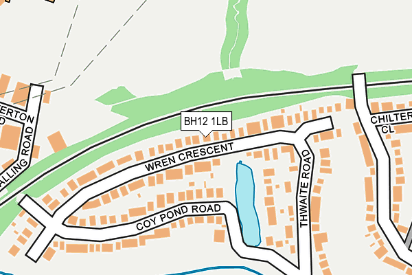 BH12 1LB map - OS OpenMap – Local (Ordnance Survey)