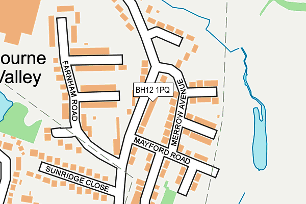 BH12 1PQ map - OS OpenMap – Local (Ordnance Survey) BH12 1PQ map - OS OpenMap – Local (Ordnance Survey)