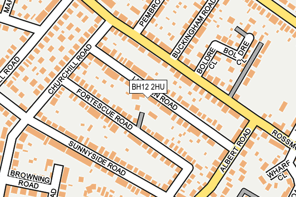 BH12 2HU map - OS OpenMap – Local (Ordnance Survey) BH12 2HU map - OS OpenMap – Local (Ordnance Survey)