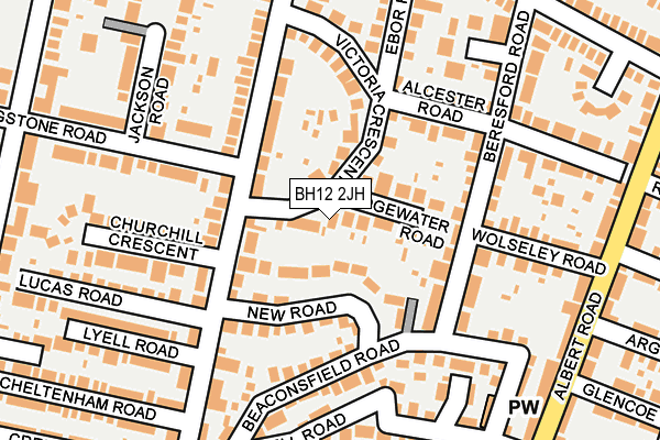 BH12 2JH map - OS OpenMap – Local (Ordnance Survey) BH12 2JH map - OS OpenMap – Local (Ordnance Survey)