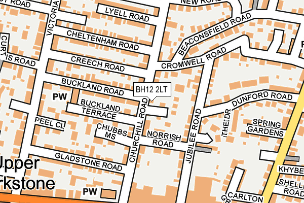 BH12 2LT map - OS OpenMap – Local (Ordnance Survey) BH12 2LT map - OS OpenMap – Local (Ordnance Survey)