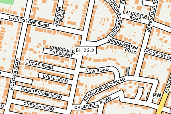 BH12 2LX map - OS OpenMap – Local (Ordnance Survey) BH12 2LX map - OS OpenMap – Local (Ordnance Survey)