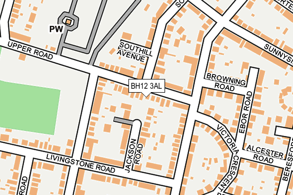 BH12 3AL map - OS OpenMap – Local (Ordnance Survey) BH12 3AL map - OS OpenMap – Local (Ordnance Survey)