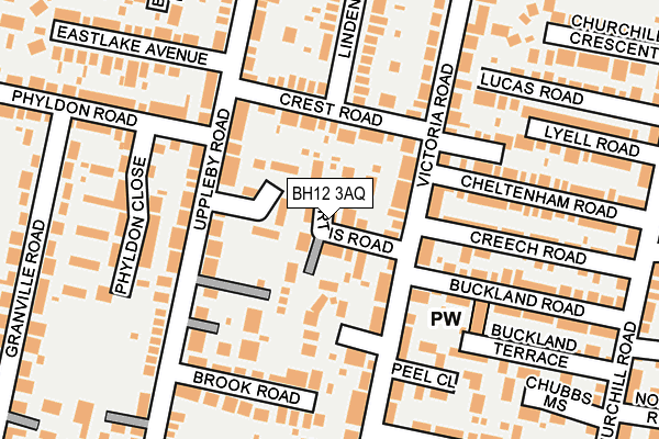 BH12 3AQ map - OS OpenMap – Local (Ordnance Survey) BH12 3AQ map - OS OpenMap – Local (Ordnance Survey)