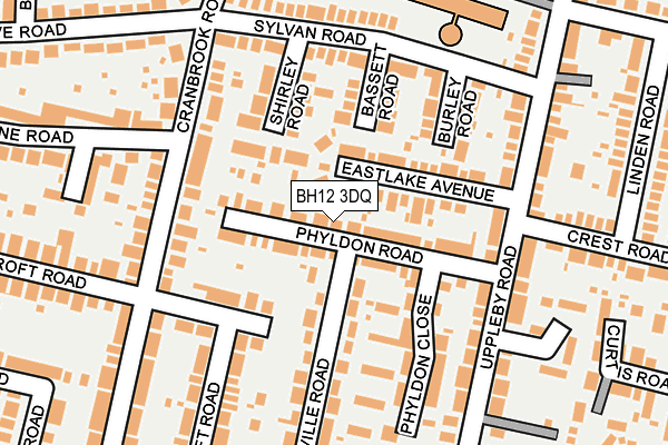 BH12 3DQ map - OS OpenMap – Local (Ordnance Survey) BH12 3DQ map - OS OpenMap – Local (Ordnance Survey)