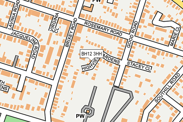 BH12 3HH map - OS OpenMap – Local (Ordnance Survey) BH12 3HH map - OS OpenMap – Local (Ordnance Survey)