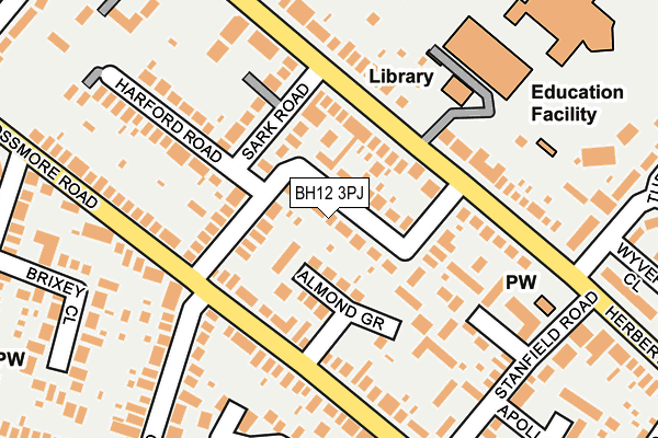 BH12 3PJ map - OS OpenMap – Local (Ordnance Survey) BH12 3PJ map - OS OpenMap – Local (Ordnance Survey)