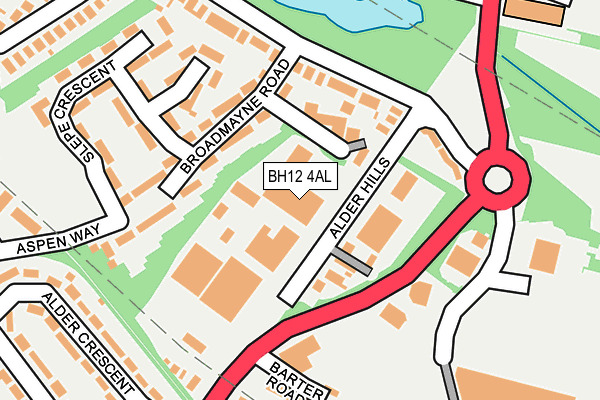 BH12 4AL map - OS OpenMap – Local (Ordnance Survey) BH12 4AL map - OS OpenMap – Local (Ordnance Survey)