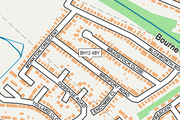 BH12 4BY map - OS OpenMap – Local (Ordnance Survey)