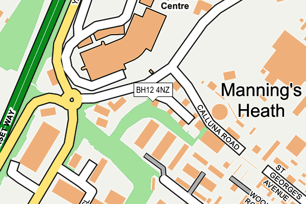 BH12 4NZ map - OS OpenMap – Local (Ordnance Survey) BH12 4NZ map - OS OpenMap – Local (Ordnance Survey)