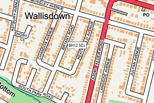 BH12 5DJ map - OS OpenMap – Local (Ordnance Survey) BH12 5DJ map - OS OpenMap – Local (Ordnance Survey)