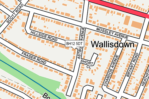 BH12 5DT map - OS OpenMap – Local (Ordnance Survey) BH12 5DT map - OS OpenMap – Local (Ordnance Survey)