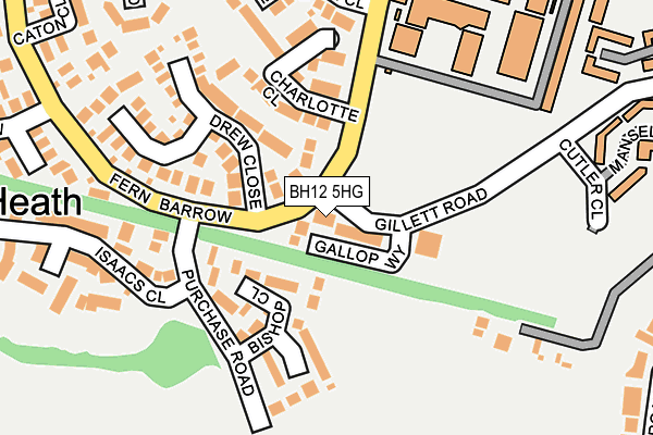 BH12 5HG map - OS OpenMap – Local (Ordnance Survey) BH12 5HG map - OS OpenMap – Local (Ordnance Survey)