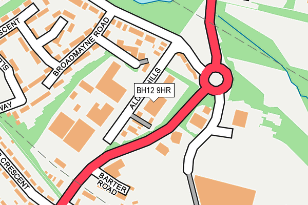 BH12 9HR map - OS OpenMap – Local (Ordnance Survey) BH12 9HR map - OS OpenMap – Local (Ordnance Survey)