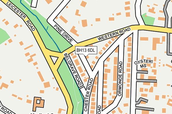 BH13 6DL map - OS OpenMap – Local (Ordnance Survey) BH13 6DL map - OS OpenMap – Local (Ordnance Survey)