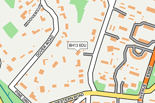 BH13 6DU map - OS OpenMap – Local (Ordnance Survey) BH13 6DU map - OS OpenMap – Local (Ordnance Survey)