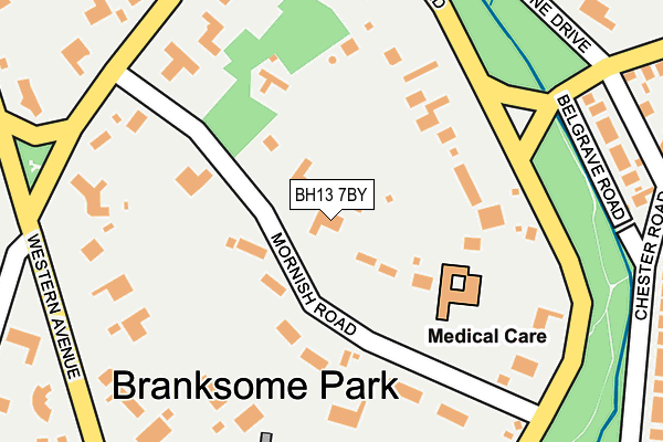 BH13 7BY map - OS OpenMap – Local (Ordnance Survey) BH13 7BY map - OS OpenMap – Local (Ordnance Survey)