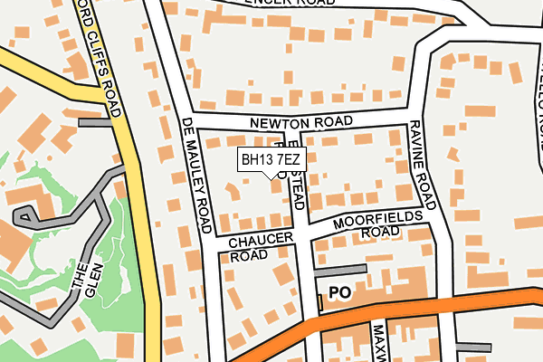 BH13 7EZ map - OS OpenMap – Local (Ordnance Survey) BH13 7EZ map - OS OpenMap – Local (Ordnance Survey)
