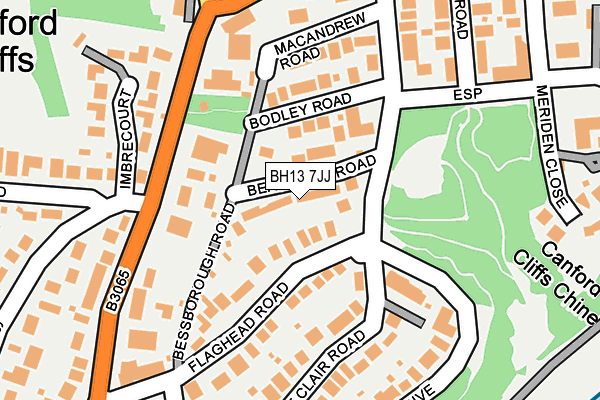 BH13 7JJ map - OS OpenMap – Local (Ordnance Survey) BH13 7JJ map - OS OpenMap – Local (Ordnance Survey)